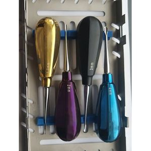Elevadores de raíces dentales multicolores e instrumentos de luxación Peristomas para extracción de dientes Elevadores dentales Implante de cirugía oral - Product Image 5