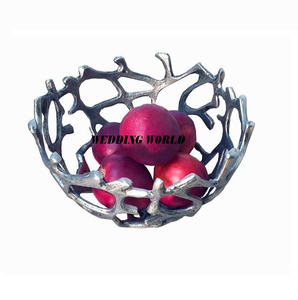 Bol à chocolat design en aluminium nickelé Bol à chocolat fait main Forme ronde Bol à chocolat de luxe pour hôtel - Product Image 5