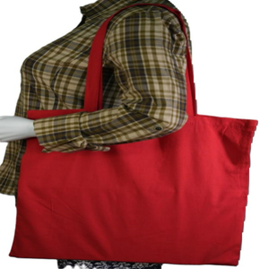 Bolsa de lona ecológica con logotipo impreso personalizado, bolsas de compras reutilizables de estilo carta de algodón en blanco liso de Color sólido para - Product Image 4