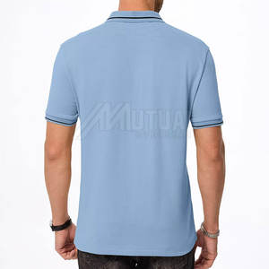 Cómodo ajuste hombres Polo camisetas Durable mezcla de algodón Material suave Polo camisetas para ropa de calle - Product Image 3