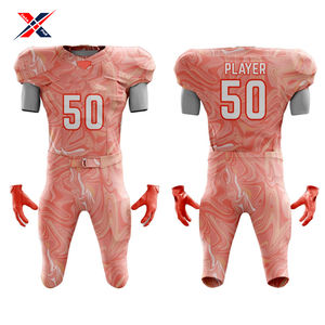 Nouveauté 2025, uniforme de football américain pour adultes de qualité supérieure, personnalisable, à la vente, 100% polyester, séchage rapide - Product Image 4