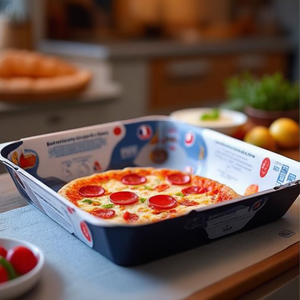 Teglia da Forno Quadrata Trasparente in Vetro Borosilicato per Pane e Pizza 26x6cm, Adatta al Forno 828B000 8046 - Product Image 3