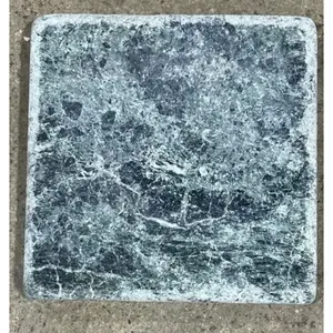 Azulejo de piedra de remodelación verde bosque verde 4x4 para pared exterior y piso acabado mate sólido para aplicación de ladrillo refractario de parque - Product Image 1