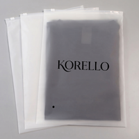 CPE Mattierte Kleidungs-Reißverschlusstasche mit Eigenem Logo Wiederverwendbare Kunststoff-Verpackungstasche für Bekleidung T-Shirts Hosen Bademode Unterwäsche