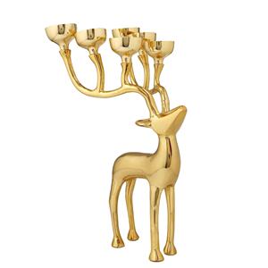 Décoration d'intérieur, hôtel, bougeoir en métal, bougeoir à lumière chauffante avec forme de cerf pour la décoration de la maison - Product Image 1