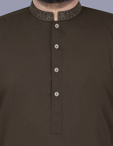 100% High Quality Customized <b>Men</b> Cotton <b>Shalwar</b> <b>Kameez</b> Sets Indian Pakistani Collar Style OEM Customizable - Product Image 5