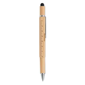 TOOLBAM Penna Livellatrice Multifunzione in Bambù, Gadget Personalizzati - Product Image 5