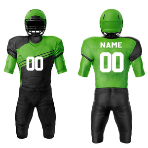Ensemble d'uniformes de football américain pour adultes, design par sublimation, respirant, grande taille, nom et numéro de l'équipe, antibactérien, anti-UV - Product Image 3