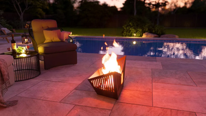 Custom Logo Modern Metal <b>Fire</b> <b>Pit</b> Natural <b>Gas</b> Outdoor Heating Long-Lasting Durable Steel Design Buyer Customization Options Bulk - Product Image 4
