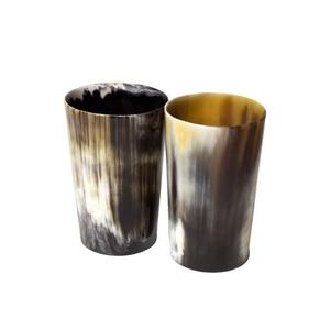 Copa de Cuerno de Buey Pulida, Vaso Vikingo para Beber Hidromiel, Productos Naturales y Orgánicos - Product Image 1