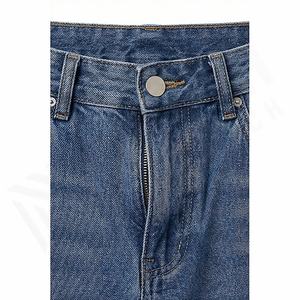 Pantalones Vaqueros Clásicos Casuales de Mezclilla para Hombre con Logotipo Personalizado, de Secado Rápido, Ajuste Holgado, Cierre de Cremallera y Botón, Color Personalizado - Product Image 4