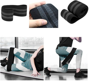 Custom Logo Set Of 3 Exercise Stretch Hip Circle Printed Fabric <b>Booty</b> Band Gym Fitness Glute Resistance Band - Product Image 3