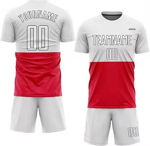 Conjunto de Uniforme de Fútbol Personalizado Ondra Unisex, Negro Sólido, Sublimado, Poliéster/Algodón, Cuello Redondo, Manga Corta, Absorbe la Humedad - Product Image 3
