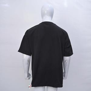 T-shirt imprimé 100% coton de haute qualité à séchage rapide, respirant, surdimensionné, épaules tombantes, t-shirts personnalisés, vente en gros - Product Image 4