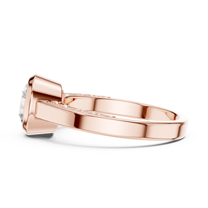 Anillo de Compromiso Versátil con Diamante Cultivado en Laboratorio de 1 Quilate, Corte Brillante, Certificado IGI, Oro Rosa de 18 Quilates, Chapado en Rodio, Regalo de San Valentín, Boda - Product Image 2