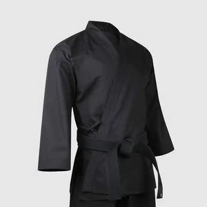 Uniforme de Taekwondo negro de alta calidad para adultos Ropa de entrenamiento y competición de lucha elástica óptima para hombres Ropa de artes marciales - Product Image 3