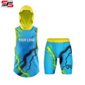 Juego de compresión de entrenamiento de jugador de fútbol juvenil estilo americano 7v7 personalizado sublimado 7 camisetas de bandera camiseta de fútbol - Product Image 3
