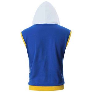 Design personnalisé pour hommes respirant à capuche débardeurs d'entraînement sans manches chemise musculaire avec poches coton contraste vêtements pour hommes - Product Image 2