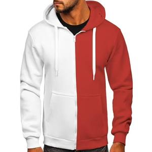 Sudadera con capucha de dos colores para hombre Sudadera con capucha cómoda Sudaderas con capucha lisas con logotipo de diseño personalizado Colores al por mayor - Product Image 1
