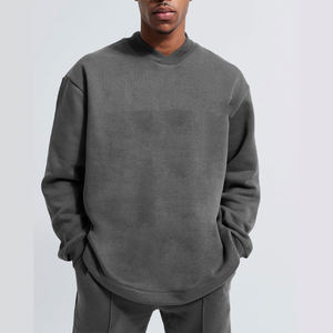 Sudadera de Algodón 100% Grueso, Transpirable, de Secado Rápido, con Estampado Digital, Estilo Urbano, Lavado Ácido, con Pedrería, Personalizada OEM para Invierno - Product Image 2