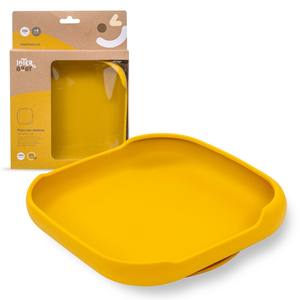 Assiette en silicone Ocre Terre avec ventouse – Accessoire durable pour vaisselle et ustensiles - Product Image 1