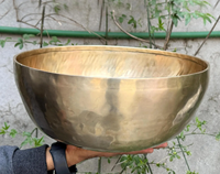 Bol chantant himalayen traditionnel haut de gamme, instrument professionnel pour la méditation, le yoga, la guérison sonore et la spiritualité, poli