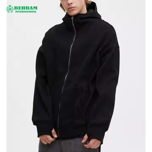 Veste à capuche unisexe avec fermeture éclair, entièrement zippée, en molleton French Terry, respirante, séchage rapide, pour l'hiver, athlétique, grandes tailles, meilleure qualité - Product Image 1