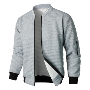 Top Selling High Quality Mens Lightweight Cotton Jackets Sportswear Casual Varsity Bomber Jackets <b>Zip</b> <b>up</b> Jacket Coat - Product Image 3