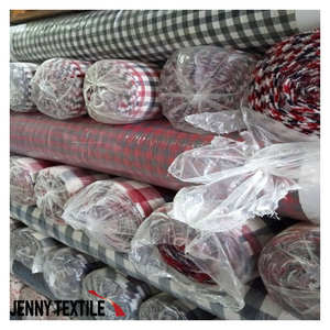 Tela de Camisas Clásica a Cuadros Hecha en Corea, 100% Algodón, Lote en Existencia para Ropa de Oficina, Material de Costura Formal de Alta Calidad para Negocios - Product Image 1