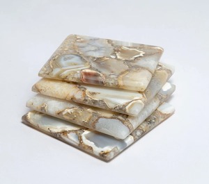 แผ่นรองแก้วกันน้ำแบบออร์แกนิกสุดหรู ลายหินอ่อนสไตล์รัก สำหรับโต๊ะกาแฟและโต๊ะอาหาร - Product Image 4