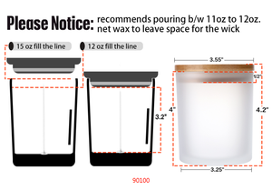 Pot à bougie en verre noir mat de 7 oz avec couvercle, récipients à bougies personnalisés pour la décoration de Noël à la maison - Product Image 4