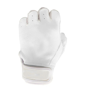 Gants de Frappeur de Baseball Softball Personnalisé de Couleur Blanche à Manchette Courte Gants de Frappeur d'Entraînement de Jeune Adulte en Cuir de Vachette de Qualité Supérieure - Product Image 3