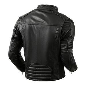 Chaquetas de Cuero Genuino para Hombre, Diseño 2025, Chaqueta de Cuero Personalizada de Alta Calidad para Hombre, Chaquetas de Cuero Transpirables al por Mayor - Product Image 2