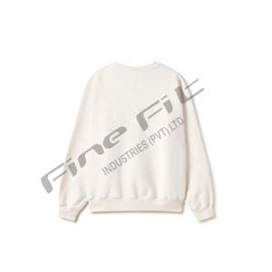 Unisex Oversized Fleece Pullover Sweatshirt Sherpa Lined Cotton Blended Basics <b>Jumper</b> Warm Winter Crewneck Long Sleeve - Product Image 1