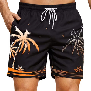 Pantalones cortos de gimnasio para hombre Patrón-Decorado Algodón Fitness Jogger Pantalones de chándal Summer Beach Swim Shorts-Tamaño 6XL - Product Image 4