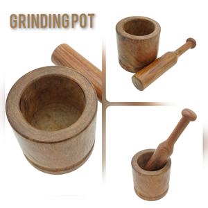 Hermoso mortero y Maja de madera en tamaños personalizados, mortero y Maja de madera artesanal, mortero y Maja de madera al por mayor - Product Image 4