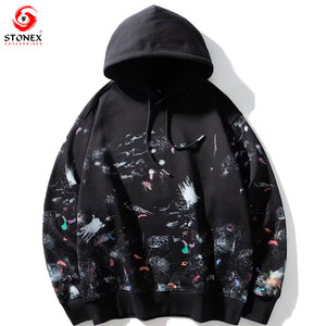 Sweat-shirt à capuche en polaire premium pour homme, impression graphique personnalisée, style streetwear, vêtements de mode, services OEM - Product Image 1
