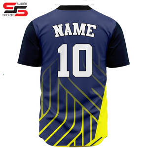 Livraison rapide Chemises unies de baseball personnalisées Maillot de baseball Tenue de baseball Maillot de baseball de sublimation pour hommes - Product Image 2