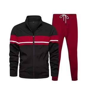 Vêtements de sport unisexe à logo personnalisé Survêtements ajustés à séchage rapide très confortables avec fermeture éclair à capuche Nouveau design de survêtement pour hommes - Product Image 1