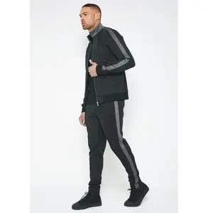 Conjunto Deportivo Unisex de Alta Calidad en Spandex/Algodón, Chaqueta y Pantalones Deportivos Ecológicos, Resistentes al Viento, de Secado Rápido y Reflectantes, Ropa Deportiva de Verano - Product Image 4