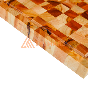 Tabla de Cortar de Madera de Acacia de Alta Calidad, Personalizada, de Grano Vertical, Cuadrada, para Carne y Verduras, para Cocina, de Fábrica - Product Image 4
