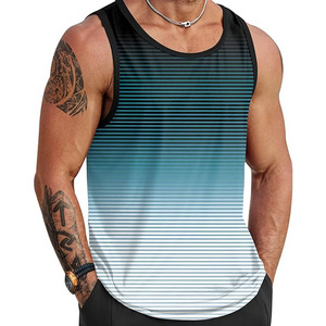 Men sports vest sleeveless gym workout tank top breathable quick dry fitness activewear for running and training - Product Image 1