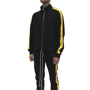 Ropa de entrenamiento de alta calidad, venta al por mayor, chándal con cremallera para hombre, logotipo personalizado, el mejor diseño, ropa deportiva de moda, chándal con cremallera para hombre - Product Image 1