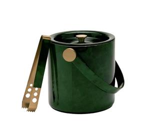 Elegant Stainless Steel <b>Ice</b> <b>Bucket</b> <b>with</b> <b>Lid</b> Scoop Holder Dual Handles Durable Insulated Design Perfect for Home Bar Parties - Product Image 4