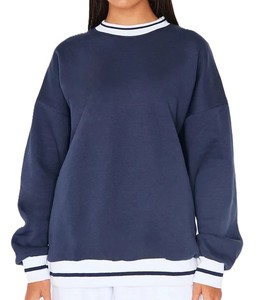 Sudadera de calidad Premium cuello redondo ajuste holgado secado rápido antiarrugas transpirable comodidad estilo Streetwear Activewear todo el día - Product Image 1