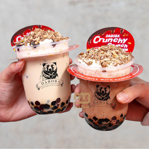 Tùy Chỉnh In Sinh Thái Dùng Một Lần Lạnh Uống Takeaway Bong Bóng Boba Matcha Trà Sữa Nước Trái Cây Cà Phê Đá U Hình Dạng Cốc Nhựa Với Nắp - Product Image 3