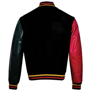 Veste universitaire avec broderie personnalisée et patchwork | Prix bas pas cher quantité minimale de commande meilleure veste Varsity pour hommes - Product Image 4