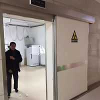 Puerta de Rayos X Automática Sin Contacto, Hermética, con Protección de Doble Apertura, Modular, Moderna, Certificada CE, de Acero Inoxidable para Hospital