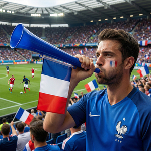 Trombetta in plastica con bandierina per squadre della Coppa del Mondo, per attrezzatura da cheerleading - Product Image 2