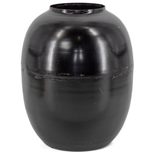 Florero de Metal elegante hecho a mano, acabado envejecido decorativo único para interiores de hogar modernos de estilo costero, bodas - Product Image 2